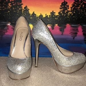 Sexy silver high heel platform💎